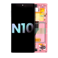 OLED Assembly With Frame Compatible For Samsung Galaxy Note 10 (Service Pack) (Aura Pink)