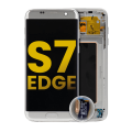 OLED Assembly With Frame Compatible For Samsung Galaxy S7 Edge (International / G935F) (Refurbished) (Silver)