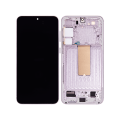 OLED Assembly With Frame Compatible For Samsung Galaxy S23 Plus (US & International) (Aftermarket Plus) (Lavender)