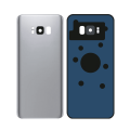 Back Cover Glass With Camera Lens Compatible For Samsung Galaxy S8 (Service Pack) (Arctic Silver)