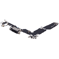 Charging Port Flex Cable Compatible For iPhone 15 Plus (Aftermarket Plus) (Black)