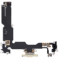 Charging Port Flex Cable Compatible For iPhone 15 Plus (Aftermarket Plus) (Yellow)