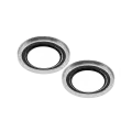 Casper Camera Lens Protector Compatible For iPhone 16 / 16 Plus (White) (Clear)
