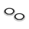 Casper Camera Lens Protector Compatible For iPhone 16 / 16 Plus (White) (Clear)