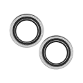 Casper Camera Lens Protector Compatible For iPhone 16 / 16 Plus (White) (Clear)
