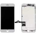 LCD Assembly With Steel Plate Compatible For iPhone 7 Plus (Premium: LG) (White)