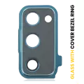 Back Camera Lens With Cover Bezel Ring Compatible For Samsung Galaxy S20 FE 4G / 5G (Cloud Mint) (Service Pack)