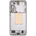 OLED Assembly With Frame Compatible For Samsung Galaxy S24 Plus 5G (US & International Version) (Refurbished) (Marble Grey)