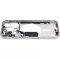 Mid-Frame Housing With Power And Volume Button Compatible For iPhone 15 Pro (International Version) (Aftermarket Plus) (White Titanium)