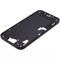 Mid-Frame Housing With Power And Volume Button Compatible For iPhone 15 Plus (US Version) (Aftermarket Plus) (Black)