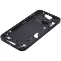 Mid-Frame Housing With Power And Volume Button Compatible For iPhone 15 Plus (US Version) (Aftermarket Plus) (Black)