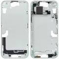 Mid-Frame Housing With Power And Volume Button Compatible For iPhone 15 Plus (US Version) (Aftermarket Plus) (Green)