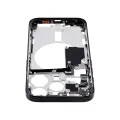 Mid-Frame Housing With Power And Volume Button Compatible For iPhone 15 Pro (International Version) (Aftermarket Plus) (Black Titanium)