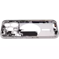 Mid-Frame Housing With Power And Volume Button Compatible For iPhone 15 Pro (International Version) (Aftermarket Plus) (Natural Titanium)