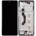 OLED Assembly With Frame Compatible For Motorola Moto G85 (XT2427-3 / 2024) (Refurbished) (Urban Grey)