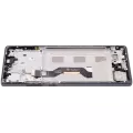 OLED Assembly With Frame Compatible For Motorola Moto G85 (XT2427-3 / 2024) (Refurbished) (Urban Grey)