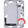 Mid-Frame Housing With Power And Volume Button Compatible For iPhone 15 Plus (International Version) (Used OEM Pull: Grade A) (Blue)