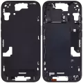Mid-Frame Housing With Power And Volume Button Compatible For iPhone 15 (US Version) (Aftermarket Plus) (Black)