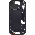 Mid-Frame Housing With Power And Volume Button Compatible For iPhone 15 (US Version) (Aftermarket Plus) (Black)