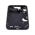 Mid-Frame Housing With Power And Volume Button Compatible For iPhone 15 (US Version) (Aftermarket Plus) (Black)
