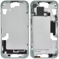 Mid-Frame Housing With Power And Volume Button Compatible For iPhone 15 (US Version) (Aftermarket Plus) (Green)