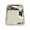Mid-Frame Housing With Power And Volume Button Compatible For iPhone 15 (US Version) (Aftermarket Plus) (Yellow)