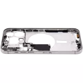 Mid-Frame Housing With Power And Volume Button Compatible For iPhone 15 Pro Max (International Version) (Aftermarket Plus) (Natural Titanium)