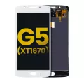 LCD Assembly Without Frame Compatible For Motorola Moto G5 (XT1670 / XT1661 / XT1672 / XT167 / 2017) (Refurbished) (White)