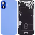Back Glass With Steel Plate With Wireless NFC Charging MagSafe Magnet & Flashlight Flex Compatible For iPhone 16 (Used OEM Pull: Grade A) (Ultramarine)