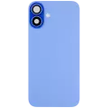 Back Glass With Steel Plate With Wireless NFC Charging MagSafe Magnet & Flashlight Flex Compatible For iPhone 16 (Used OEM Pull: Grade A) (Ultramarine)