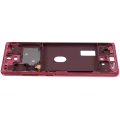 Mid-Frame Housing Compatible For Compatible For Samsung Galaxy S20 FE (Cloud Red)
