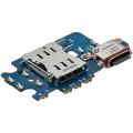 Charging Port Board With Sim Card Reader Compatible For Samsung Galaxy S24 5G (S921D) (International Version) (Premium)