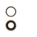 Back Camera Lens (Glass Only) With Adhesive Compatible For iPhone 16 / 16 Plus (2 Piece Set) (Real Sapphire) (Premium) (10 Pack)