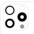 Back Camera Lens (Glass Only) With Adhesive Compatible For iPhone 15 Pro (3 Piece Set) (Aftermarket Plus) (10 Pack)