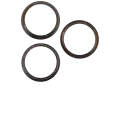 Back Camera Bezel Ring Only Compatible For iPhone 15 Pro Max (Black Titanium) (3 Piece Set)