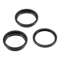 Back Camera Bezel Ring Only Compatible For iPhone 15 Pro Max (Black Titanium) (3 Piece Set)