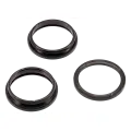 Back Camera Bezel Ring Only Compatible For iPhone 15 Pro Max (Black Titanium) (3 Piece Set)