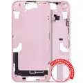 Mid-Frame Housing With Power And Volume Button Compatible For iPhone 15 Plus (International Version) (Aftermarket Plus) (Pink)