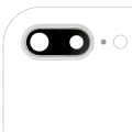 Back Camera Lens With Bracket & Bezel Compatible For iPhone 8 Plus (Silver) (10 Pack) (Real Sapphire l Premium)