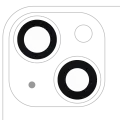 Back Camera Lens (Glass Only) With Adhesive Compatible For iPhone 13 / 13 Mini (2 Piece Set) (10 Pack) (Real Sapphire / Premium)