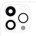 Back Camera Lens (Glass Only) With Adhesive Compatible For iPhone 14 Pro / 14 Pro Max (3 Piece Set) (10 Pack) (Real Sapphire) (Premium)