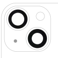 Back Camera Lens (Glass Only) With Adhesive Compatible For iPhone 13 / 13 Mini (2 Piece Set) (Aftermarket Plus) (10 Pack)