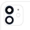 Back Camera Lens With Bracket & Bezel Compatible For iPhone 12 / 12 Mini (Aftermarket Plus) (Blue) (10 Pack)