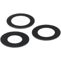 Back Camera Lens (Glass Only) With Adhesive Compatible For iPhone 12 Pro Max (3 Piece Set) (Aftermarket Plus) (10 Pack)