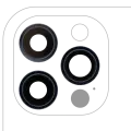 Back Camera Lens With Bracket & Bezel Compatible For iPhone 12 Pro (3 Piece Set) (Aftermarket Plus) (Pacific Blue)