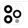 Back Camera Lens With Bracket & Bezel Compatible For iPhone 12 Pro (3 Piece Set) (Aftermarket Plus) (Gold)