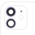 Back Camera Lens With Bracket & Bezel Compatible For iPhone 12 / 12 Mini (Purple) (Real Sapphire / Premium)