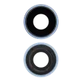 Back Camera Lens With Bracket & Bezel Compatible For iPhone XR (Aftermarket Plus) (Blue) (10 Pack)