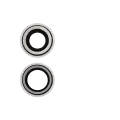 Back Camera Lens With Bracket & Bezel Compatible For iPhone 12 / 12 Mini (White) (Real Sapphire / Premium)