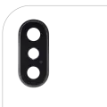 Back Camera Lens With Bracket & Bezel Compatible For iPhone XS / XS Max (Silver) (Real Sapphire l Premium) (10 Pack)